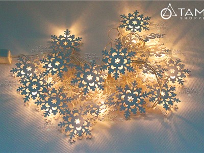 Dây đèn led trang trí Noel hình bông tuyết